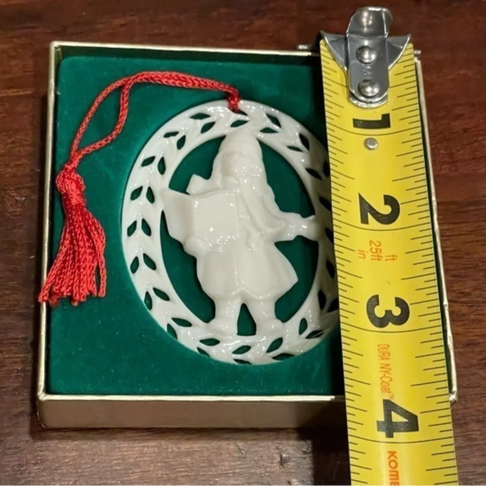 Vintage Lenox Caroler Ornament Christmas Tree Holiday Carol
